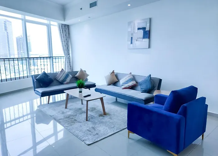 Harf4606 Huge Water Front 1Br Apt With 2 Sofa Beds In Alreem Island